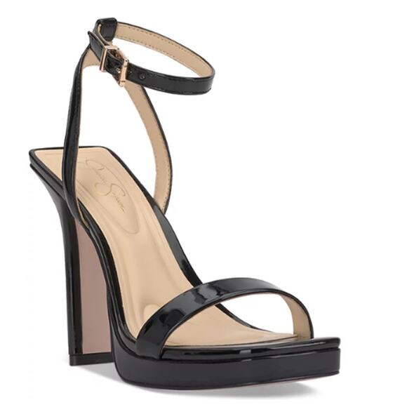 Jessica Simpson Shoes - Jessica Simpson Adonia Two-Piece Platform Dress Sandals Black New 7.5